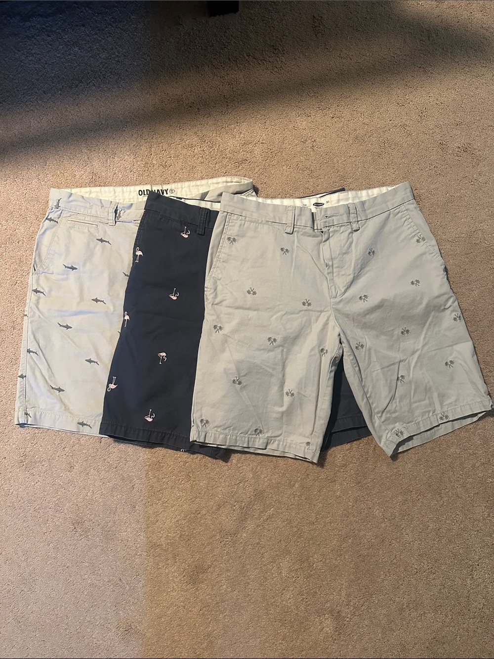 Lot of 3 - Old Navy Slim Fit Shorts